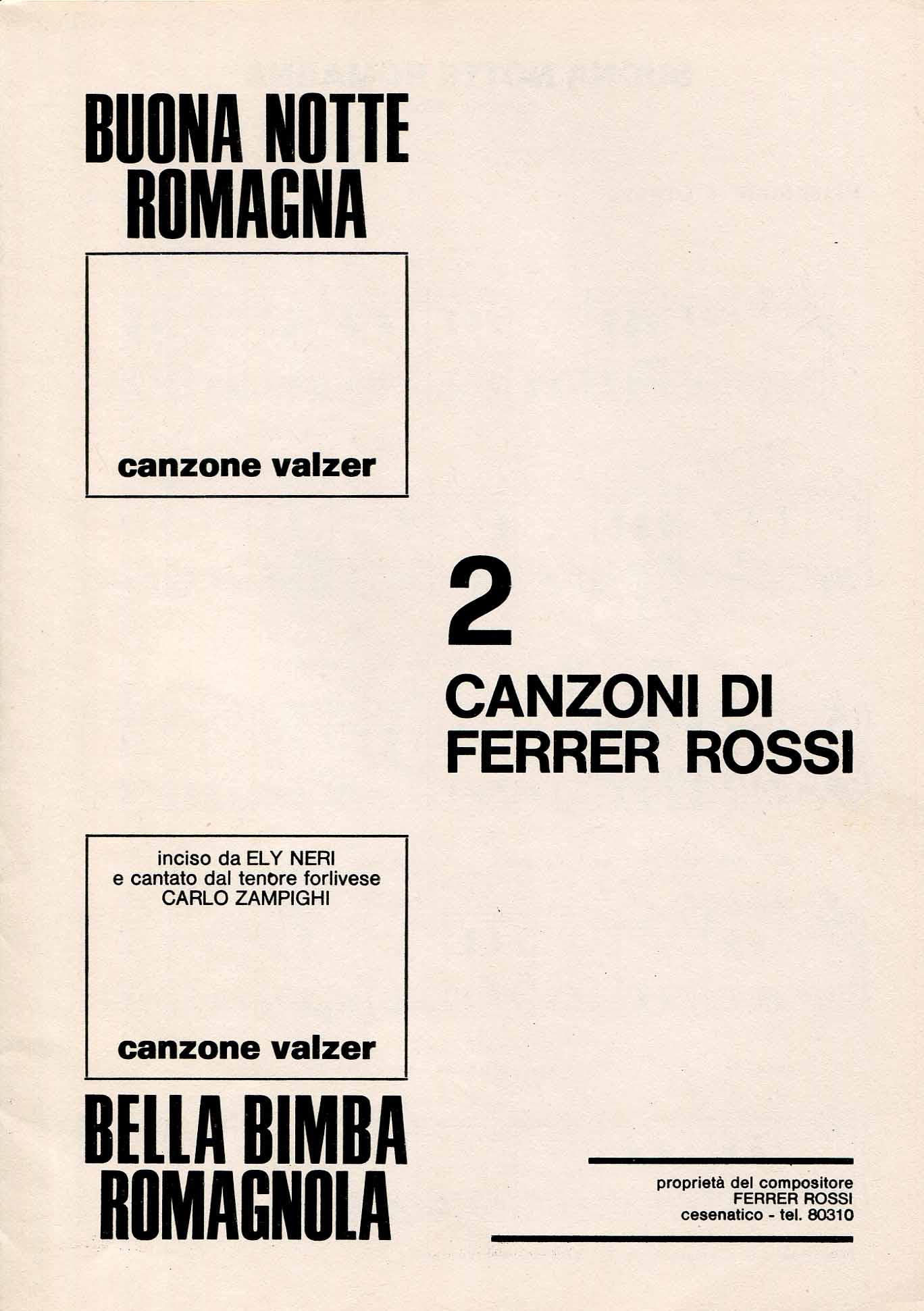 Buona notte Romagna: canzone valzer